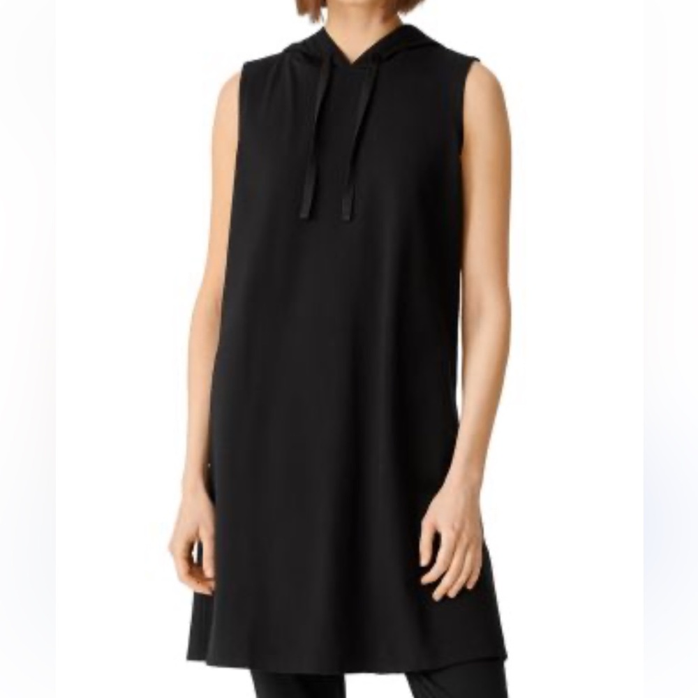 SHEIN Black Hooded Dress
